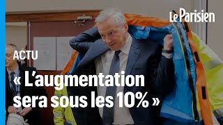 « La facture délectricité va augmenter entre 86 et 98 le 1er février » annonce Bruno Le Maire [upl. by Docilu]