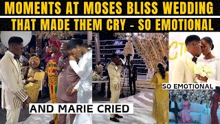 The Moments at Moses Bliss wedding That Made Them Cry 😭  SO EMOTIONAL 😢❣️ [upl. by Ness]