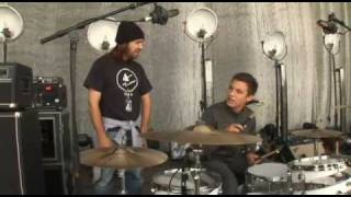 Le Donk amp ScorZayZee  Deleted Scene  Drumming lesson with Matt Helders [upl. by Dann]