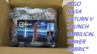 ENBRIC NASA SaturnV Launch Umbilical Tower building blocks kit compatible with LEGO 21309 OR 92176 [upl. by Eaj968]