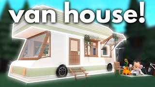 Building a CAMPER VAN HOUSE in Bloxburg [upl. by Spiegel]