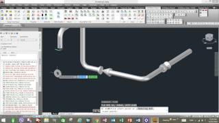 CADWORX Plant Professional  2d to 3d pipe routing tutorial [upl. by Tatianas]