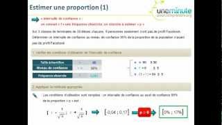 Maths Terminale S  Estimer une proportion intervalle de confiance  Facebook [upl. by Chao677]