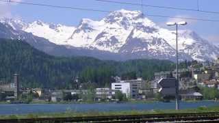 Bernina Express  St Moritz to Poschiavo  Switzerland [upl. by Idnerb142]