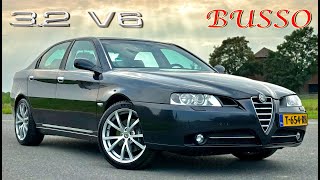 ALFA ROMEO 166 32 V6 Busso  REVIEW on AUTOBAHN [upl. by Sivrup809]