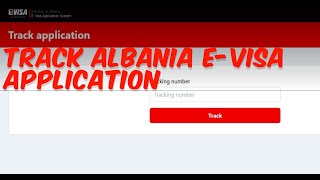 Track Albania EVisa Application Online  Guide [upl. by Naloc]