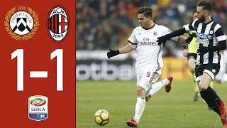 Highlights  Udinese 11 AC Milan  Serie A 201718 [upl. by Gladi]