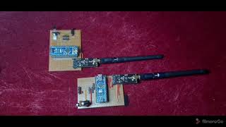 send data over NRF24 Testing NRF24 with arduino nano [upl. by Aillimat]