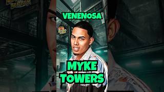 Myke Towers  VENENOSA Letra  Lyrics shorts [upl. by Tizes]