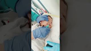 how to put normal saline nasal drops in the babys nose correctly YoutubeSHORTSnormal saline2022 [upl. by Attayek]