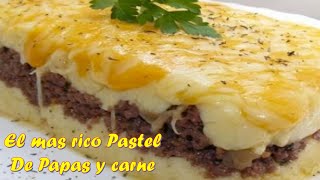 Como hacer el mas rico Pastel de Papas la receta de cocina mas rica para niños por el Trio Bomba [upl. by Blodget]