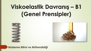 Viskoelastik Davranış B1 Genel Kavramlar [upl. by Sew]