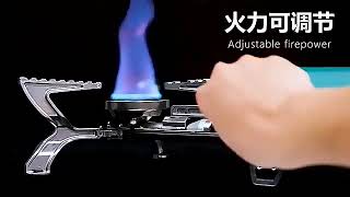 Outdoor Folding Portable Cassette Stove Camping Butane Highfire Stove Integrated Allinone Gas [upl. by Rehpotsrik680]