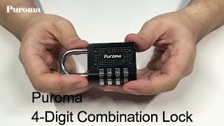 User Guide  How to Set and Reset Puroma 4 Digit Combination Lock  Official Ver [upl. by Adachi]