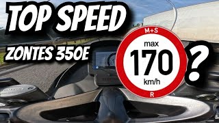 ZONTES 350e  TOP SPEED [upl. by Micheal320]