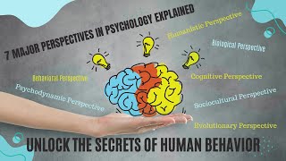 7 Major Perspectives in Psychology  Unlock the Secrets of Human Behavior psychology perspectives [upl. by Kaufman]