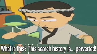 Japanese Guy commits Seppuku after seeing Kyles Cousins search history AI South Park Clip [upl. by Itagaki]