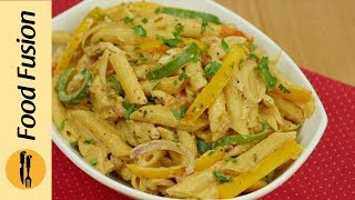 Chicken Fajita Pasta Recipe By Food Fusion [upl. by Burck174]