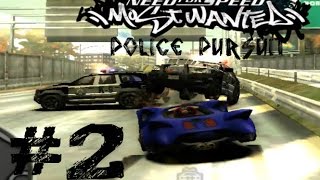 NfS Most Wanted 2005  Police Pursuit with Cheats 2 [upl. by Nalepka]