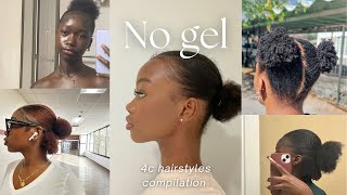 2024💖✨Easy and Elegant Natural 4C hairstyles 4cnaturalhair naturalhair [upl. by Bonnibelle850]