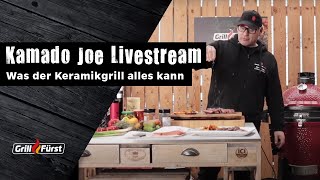 Kamado Joe Livestream  Was der Keramikgrill alles kann [upl. by Ahsyas405]