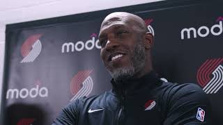 Chauncey Billups Postgame Interview  Portland Trail Blazers 99 LA Clippers 101 [upl. by Noxaj]