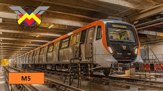 Bucharest Metro  New Alstom Metropolis BM4 trains for M5 line [upl. by Assedo101]