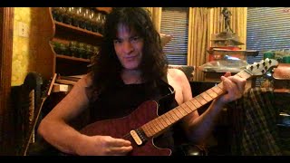 Eddie Van Halen Guitar Solo on a OLP MM1 Eddie Van Halen Style Guitar [upl. by Luben]