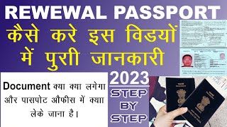 Renewal Passport Online 2023 New Process [upl. by Ahsenrat]