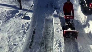 Snowzilla  Snowmageddon 2016 in Maryland USA  Snow plowing after blizzard [upl. by Jat]