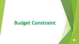 Basics of Budget Constraint Microeconomics [upl. by Letch]