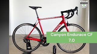 Review of the Canyon Endurace CF 70 refurbished at buycycle [upl. by Hazeefah]