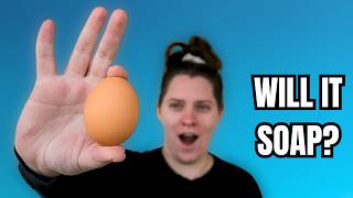 Can you Make Soap with an Egg Soaping with STRANGE Additives [upl. by Ganiats]