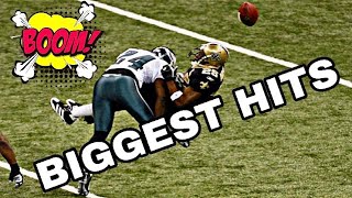 BIGGEST HITS IN NFL HISTORY HERE COMES THE BOOM [upl. by Eelana]