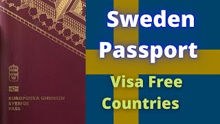 Sweden Passport Visa Free Countries 2022 [upl. by Amaral]