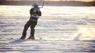 Snowkiting In Luleå [upl. by Livia]