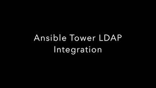 ansible tower ldap configuration [upl. by Elvah]