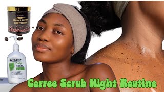 Secrets to Gorgeous Skin My Nighttime Coffee Scrub Routine  How to use Body Scrubs [upl. by Woodrow736]