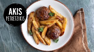 OldFashioned Greek Burgers  Biftekia  Akis Petretzikis [upl. by Ihteerp]