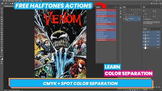 How to Do CMYK  Spot Color Separation in Photoshop for Screen Printing [upl. by Aninnaig676]