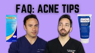 ANSWERING COMMON ACNE QUESTIONS Hormonal Acne Acne Cleansers Purging [upl. by Neemsaj]