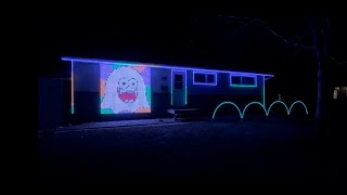 2024 Halloween Light Show [upl. by Ateloj108]