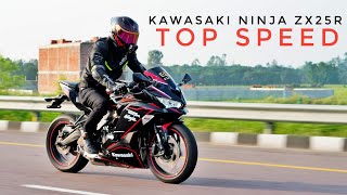 Kawasaki Ninja Zx25R  Top Speed [upl. by Boar]