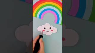 Paper cloudeasy craft for kids activityschool projectHow To Make Cloud With Paper short diy [upl. by Isdnil426]