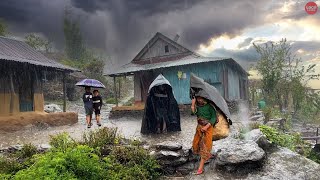 Heavy Rainfall in the Mountain Villages After a Long TimeRain Video with Local Looks [upl. by Madalyn]