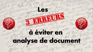 La méthodologie de lanalyse de document Histoire et Géographie [upl. by Sharia101]