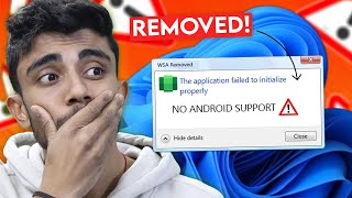 Microsoft Removed Android App Support From Windows 11 🤐 Biggest Changed For 11 User [upl. by Anidal]