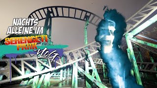 Nachts alleine im Freizeitpark  SERENGETI PARK Hodenhagen  Ride Review VLOG [upl. by Launam10]