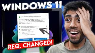 Microsoft Changed Windows 11 System Requirement🤯Again Windows 11 Now on Old PC [upl. by Kired]