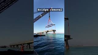 Bridge removal diverlife welding dockdiving divinglife construction concrete welder diver [upl. by Oretos]